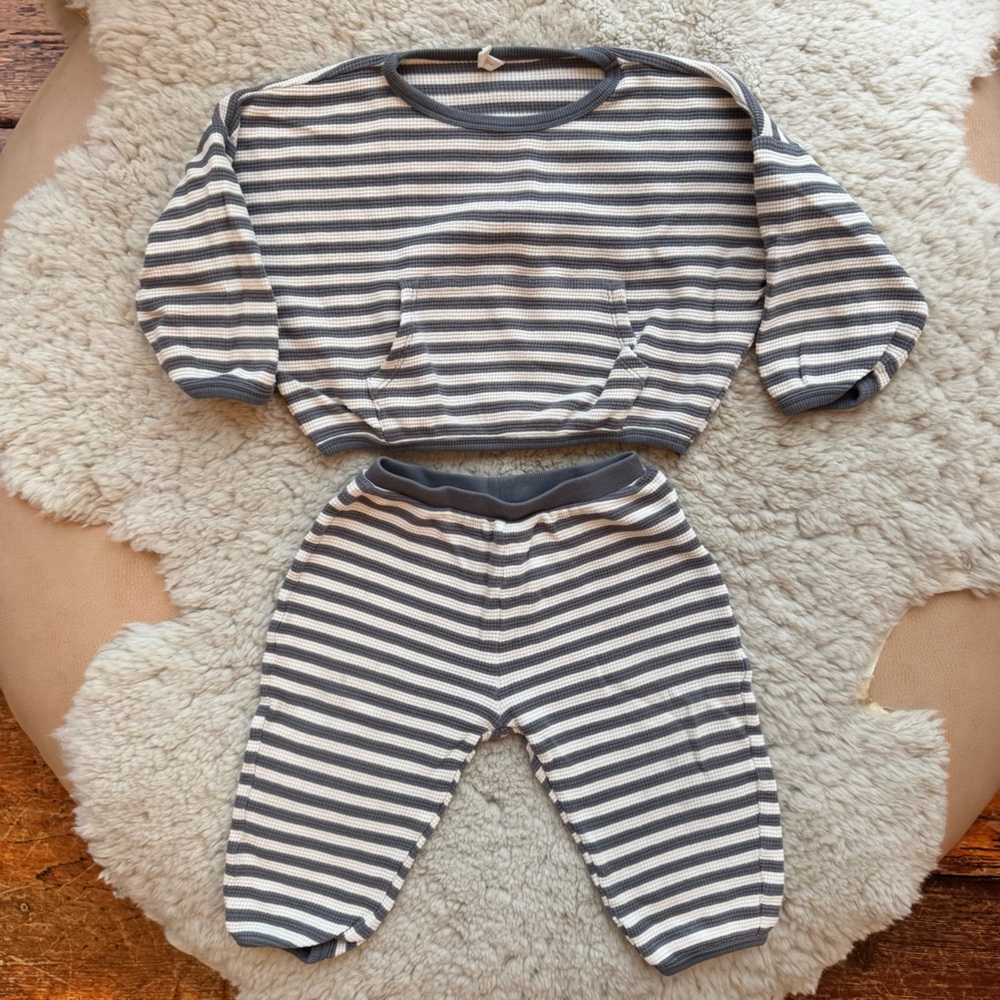 Quincy Mae Striped Waffle Set
